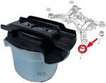  Tuleja kołyski sanek tylnego zawieszenia PRZEDNIA  Dodge Durango 2011-