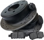Klocki + WIERCONE tarcze hamulcowe tylne 262mm Chrysler Sebring 2007-