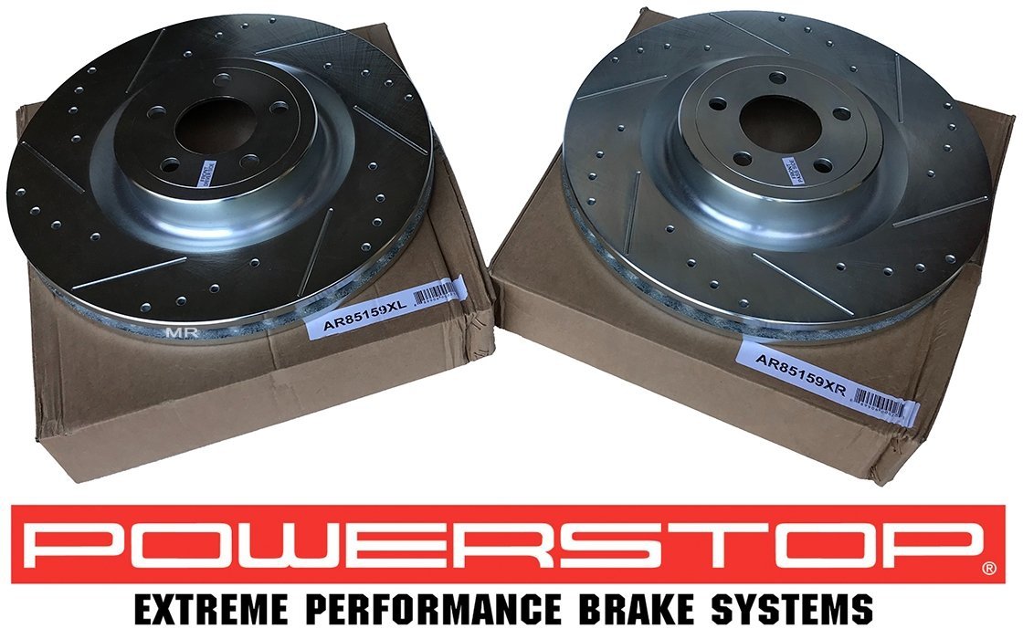 Przednie klocki Z26 + tarcze hamulcowe POWERSTOP 380mm Ford