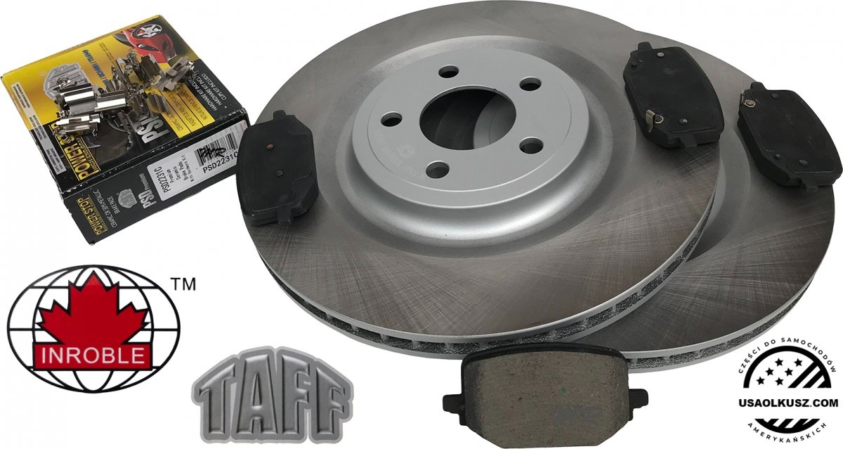 Tylne klocki + WENTYLOWANE tarcze hamulcowe 350mm Ford Explorer