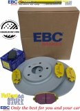 Tylne klocki YellowStuff + tarcze hamulcowe 328mm EBC seria Premium Dodge Caravan 2012-