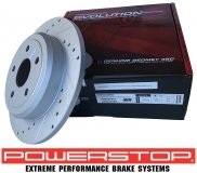 Tylna WIERCONA NACINANA NIE wentylowana tarcza hamulcowa POWERSTOP EVOLUTION Dodge Durango 2011-