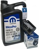 Oryginalny filtr oleju oraz olej MOPAR MaxPro 10W30 Jeep Liberty 2,4 16V