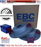 Tylne CERAMICZNE klocki RedStuff + WIERCONE NACINANE WENTYLOWANE tarcze hamulcowe EBC seria GD Chrysler 300C