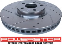 Przednia WIERCONA NACINANA tarcza hamulcowa 316mm POWERSTOP Lincoln Continental 2017-2020