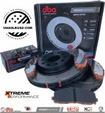Przednie klocki XTREME PERFORMANCE + tarcze hamulcowe 28mm DBA seria 4000 T3 Jeep Wrangler JL Rubicon Sahara 2018-