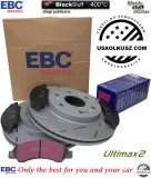 Przednie klocki Ultimax2 + NACINANE tarcze hamulcowe 330mm EBC seria USR Chevrolet Suburban 1500 2009-2020