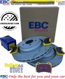 Tylne klocki YellowStuff + NACINANE tarcze hamulcowe 350mm EBC seria USR Dodge Challenger SRT Hellcat Scat Pack