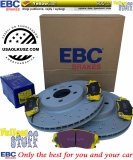 Przednie klocki YellowStuff + WIERCONE NACINANE tarcze hamulcowe 320mm EBC seria GD Dodge Challenger RWD V6