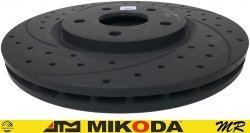 Przednia WIERCONA NACINANA tarcza hamulcowa 330mm GEOMET RAM Cargo Van 2012-