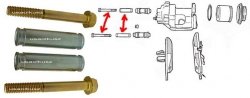 Prowadnice oraz śruby tylnego zacisku Jeep Grand Cherokee WK WH 2005-