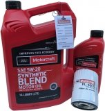 Filtr + olej silnikowy Motorcraft 5W20 SYNTHETIC BLEND Ford F-150 4,2 V6 2004-