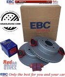 Tylne CERAMICZNE klocki RedStuff + WENTYLOWANE tarcze hamulcowe EBC seria PREMIUM Lancia Thema