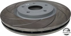 Przednia NACINANA wentylowana tarcza hamulcowa 330mm SILVER Chrysler Voyager 2020-