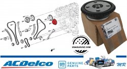 Koło zębate VVT lewego wałka zaworów wydechowych Chevrolet Camaro 3,6 V6 2016-