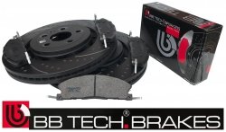 Przednie klocki + WIERCONE nacinane tarcze hamulcowe 352mm Lincoln MKS