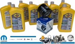 Olej Pennzoil 0W40 oraz oryginalny filtr MOPAR RAM 1500 TRX Supercharged