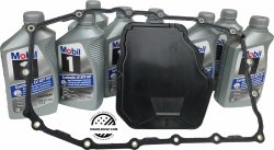 Filtr uszczelka olej Mobil1 Synthetic LV ATF HP DEXTRON skrzyni biegów 8L90 Chevrolet Express 2017-