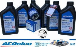 Filtr + olej ACDelco 5W30 Buick Allure 5,3 V8