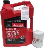 Filtr + olej silnikowy Motorcraft 5W20 SYNTHETIC BLEND Mercury Mystique 2,0