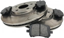 Przednie klocki + tarcze hamulcowe 296mm Chevrolet Malibu 2004-2012