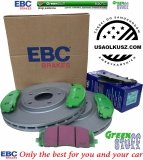 Przednie klocki GreenStuff + tarcze hamulcowe 330mm EBC seria Premium Volkswagen Routan 2012-