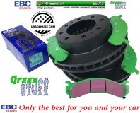 Przednie klocki GreenStuff + tarcze hamulcowe EBC seria PREMIUM GMC Yukon XL 2500 2000-2013