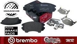 Klocki hamulcowe przednie brembo Prime z zestawem montażowym Chevrolet Camaro 3,6 V6 -2015