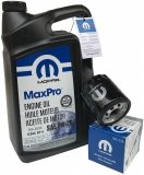Olej MOPAR MaxPro 5W20 oraz filtr oleju silnika Chrysler 200 2,4 16V -2014