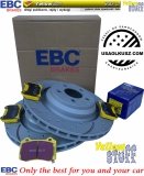 Tylne klocki YellowStuff + NAWIERCANE NACINANE tarcze hamulcowe 350mm EBC seria GD Dodge Magnum SRT-8 6,1 V8