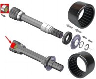 Łożysko wewnętrznego łącznika prawej półosi przedniego mostu 215MM RAM 1500 DS 2012-