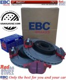 Przednie CERAMICZNE klocki RedStuff + NACINANE tarcze hamulcowe 300mm EBC seria BSD Ford Kuga FWD 2013-2019
