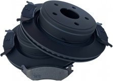 Tylne klocki oraz tarcze hamulcowe BB-TECH Dodge Durango 2004-2009