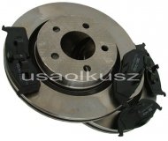 Tarcze 297mm 17'' oraz klocki hamulcowe przednie Chrysler Dodge Intrepid 1998-