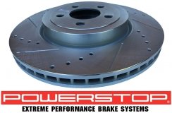 Przednia WIERCONA NACINANA tarcza hamulcowa 345mm POWERSTOP Lancia Thema 2011-