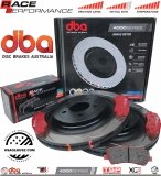 Tylne klocki RACE PERFORMANCE + tarcze hamulcowe 330mm DBA seria 4000 T3 Ford Mustang 2015-
