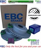 Tylne klocki GreenStuff + WIERCONE NACINANE WENTYLOWANE tarcze hamulcowe EBC seria GD Dodge Charger