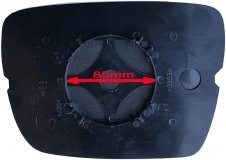 Szkło lusterka prawe WYPUKŁE SFERYCZNE + MOCOWANIE Jeep Grand Cherokee 2008-2010