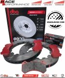 Przednie klocki Race Performance + tarcze hamulcowe 400mm DBA 5000 T3 Dodge Challenger SRT Hellcat Demon 2021-2023
