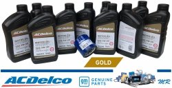 Filtr + olej silnikowy ACDelco Gold Synthetic Blend 5W30 API SP GF-6 Chevrolet Camaro 6,2 V8 2016-