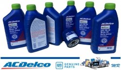 Filtr + olej silnikowy 5W30 Dexos1 Gen3 Full Synthetic API SP ACDelco Saab 9-7x 5,3 V8
