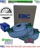 Tylne klocki GreenStuff + NAWIERCANE NACINANE tarcze hamulcowe 350mm EBC seria GD Chrysler 300C SRT