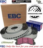 Przednie klocki Ultimax2 + tarcze hamulcowe EBC seria Premium Lincoln Navigator 2011-2021