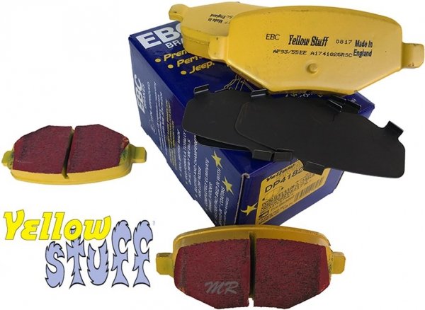 Tylne klocki YellowStuff + tarcze hamulcowe 330mm EBC seria Premium Mercury Sable 2008-