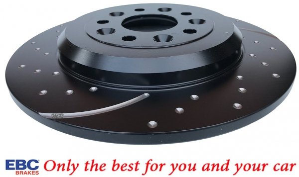 Tylna NAWIERCANA NACINANA tarcza hamulcowa EBC seria GD Ford Flex 2009-2019