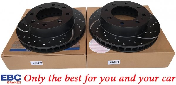 Przednia NAWIERCANA NACINANA tarcza hamulcowa EBC seria GD Chevrolet Express 2500 2003-2021