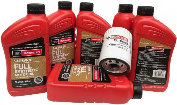 	Oryginalny filtr oraz olej silnikowy Motorcraft 5W20 Full Synthetic Mazda Tribute 3,0 V6 2009-