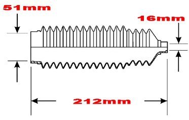 Osłona drążka przekładni kierowniczej Dodge Caravan 2008-2010