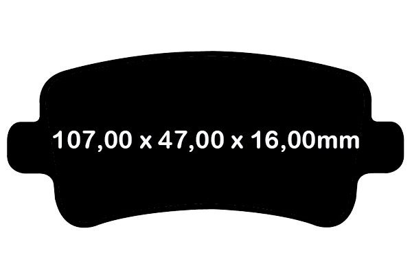 Tylne klocki GreenStuff + tarcze hamulcowe 315mm EBC seria Premium Chevrolet Malibu 2013-