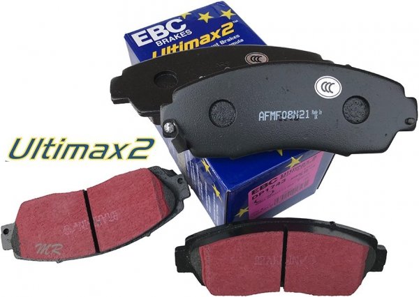 Przednie klocki Ultimax2 + tarcze hamulcowe EBC seria Premium Honda Odyssey 2011-2014